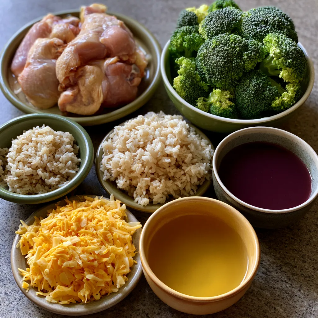 Crockpot Cheesy Chicken Broccoli Rice