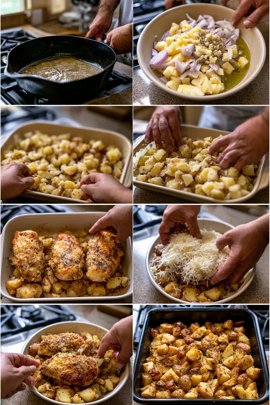 Garlic Parmesan Chicken and Potatoes