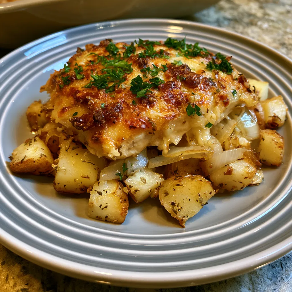 Garlic Parmesan Chicken and Potatoes