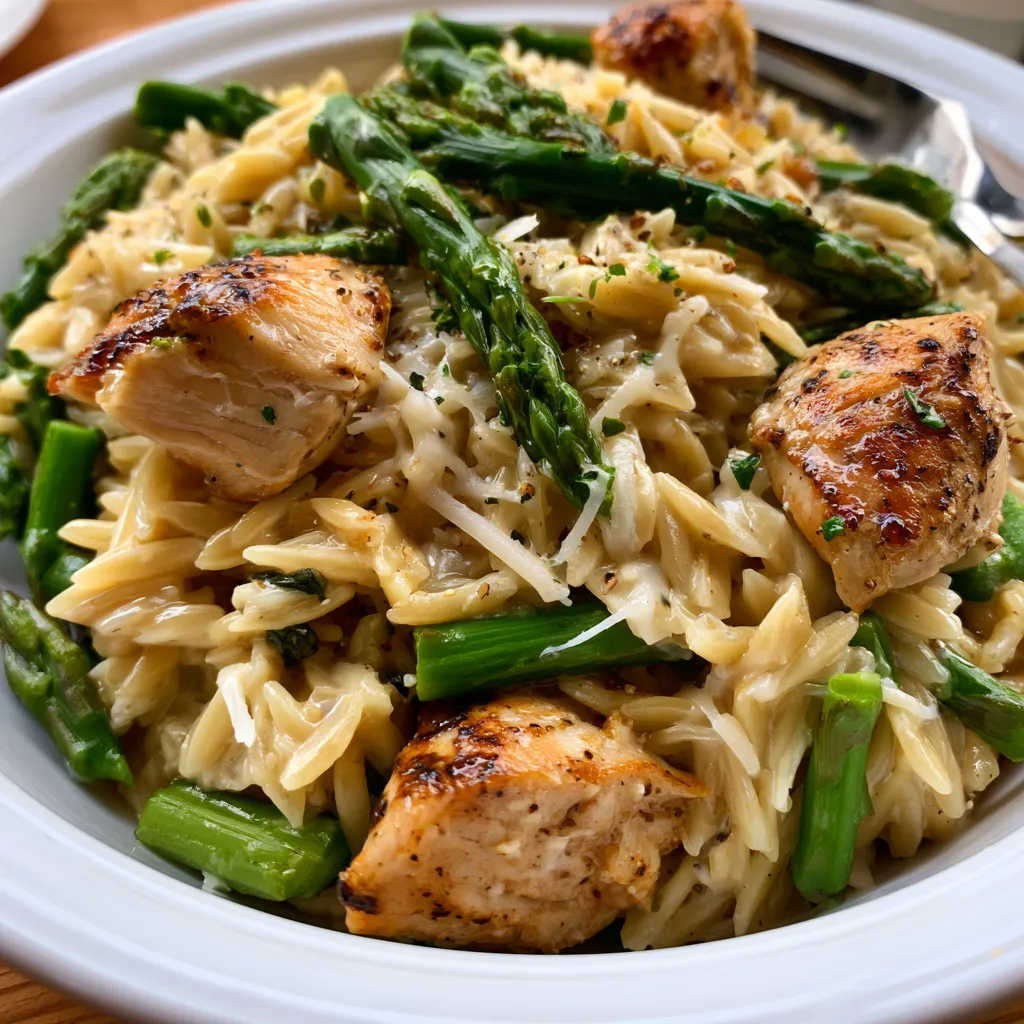 High Protein Chicken Orzo