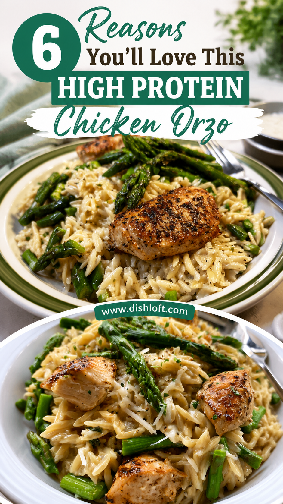 High Protein Chicken Orzo