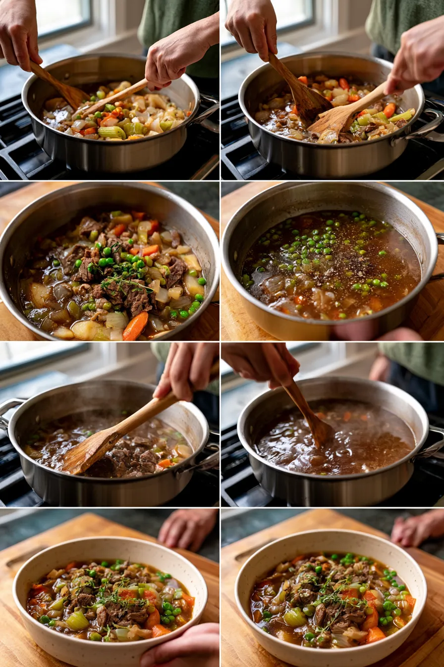 High Protein Crustless Beef Pot Pie