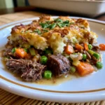 High Protein Crustless Beef Pot Pie