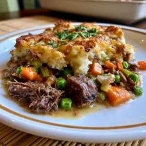 High Protein Crustless Beef Pot Pie