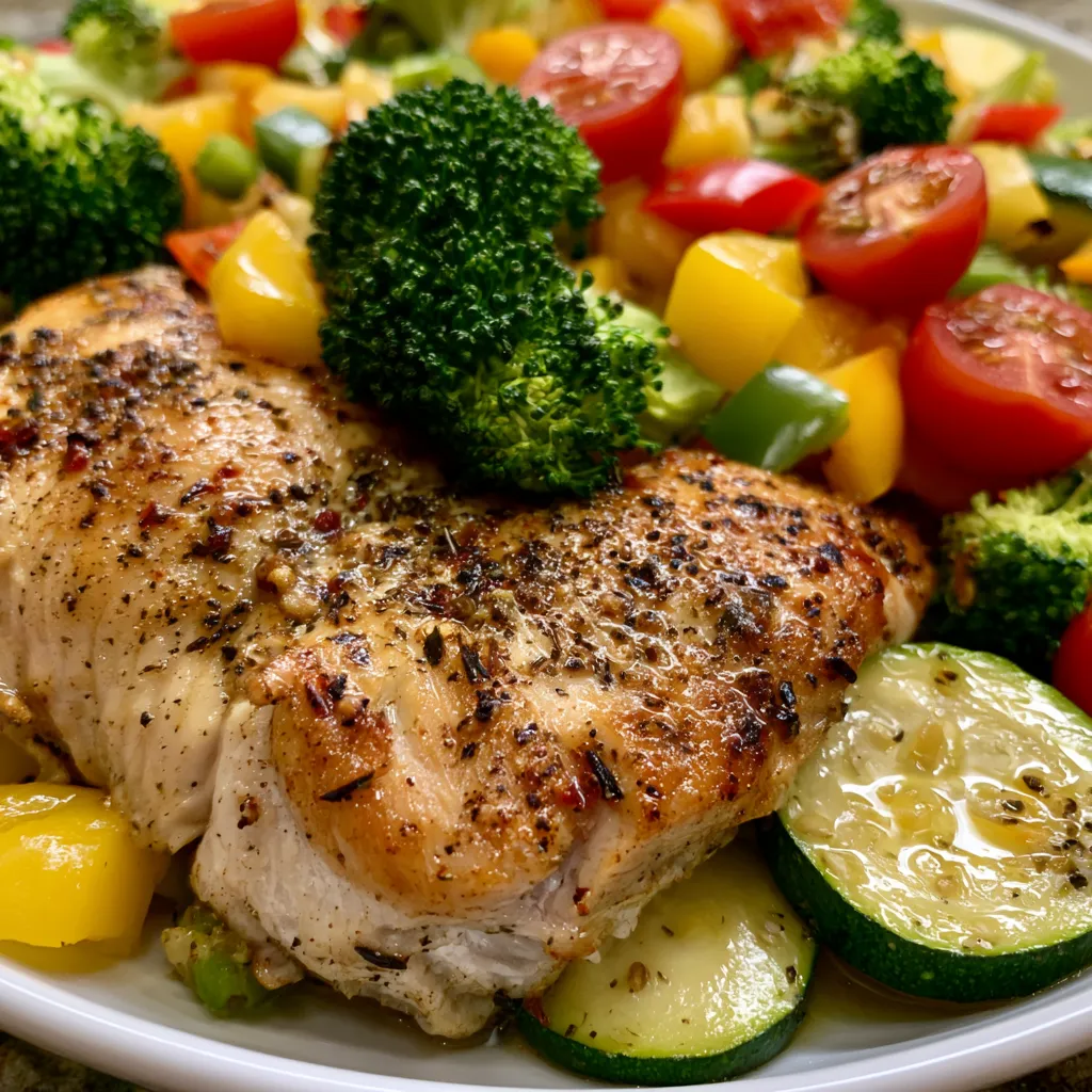 Loaded Chicken Veggie Bake