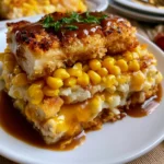 Mashed Potato Casserole with Crispy Chicken