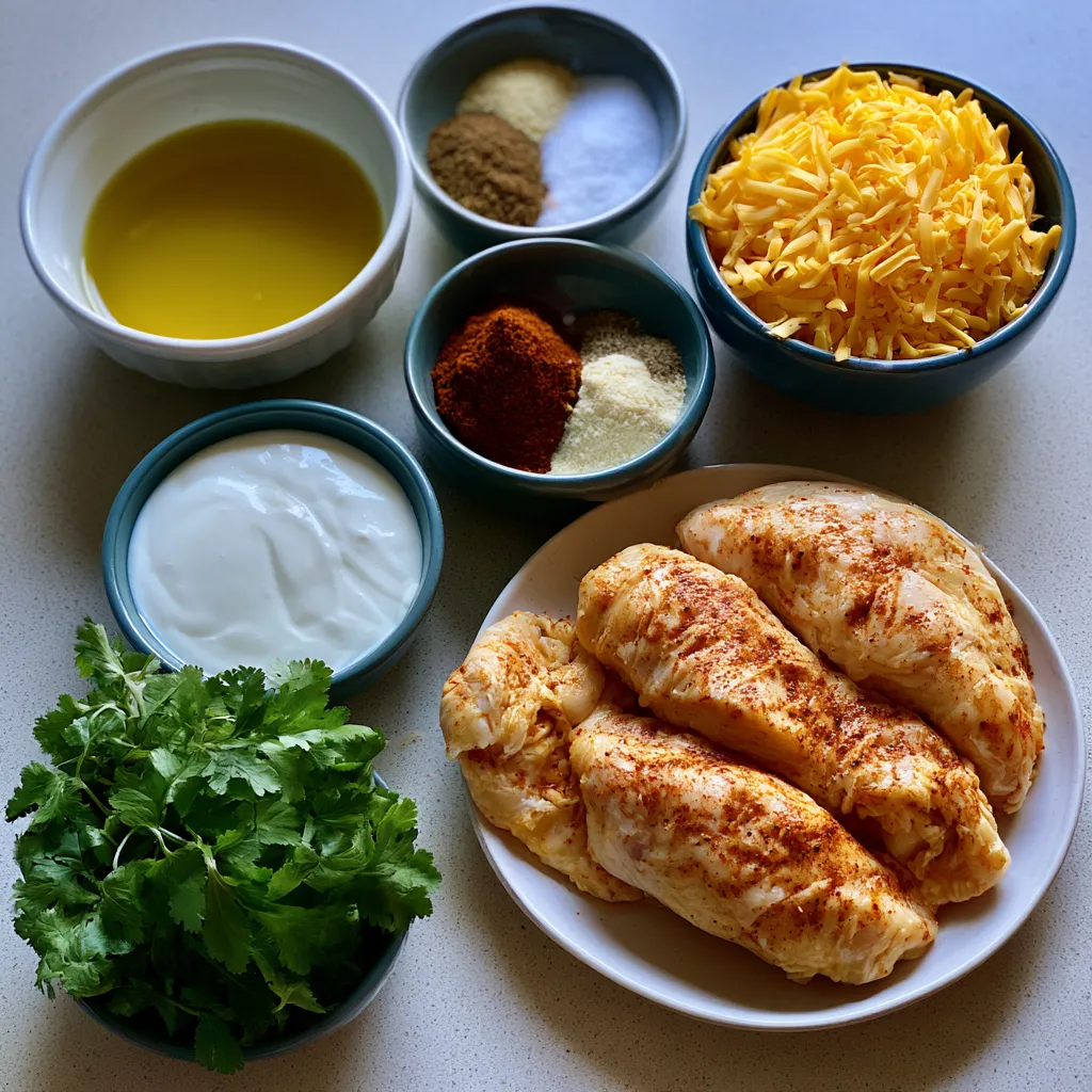 Mexican Chicken with Cheese Sauce