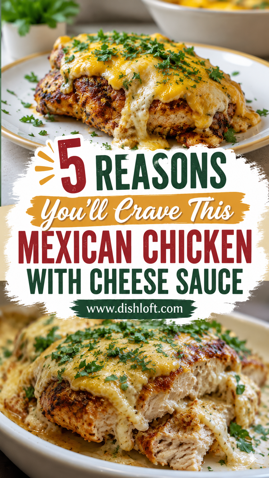 Mexican Chicken with Cheese Sauce