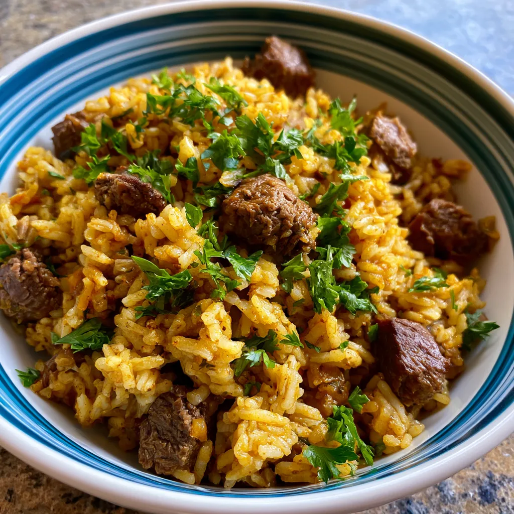One Pot Beef and Rice