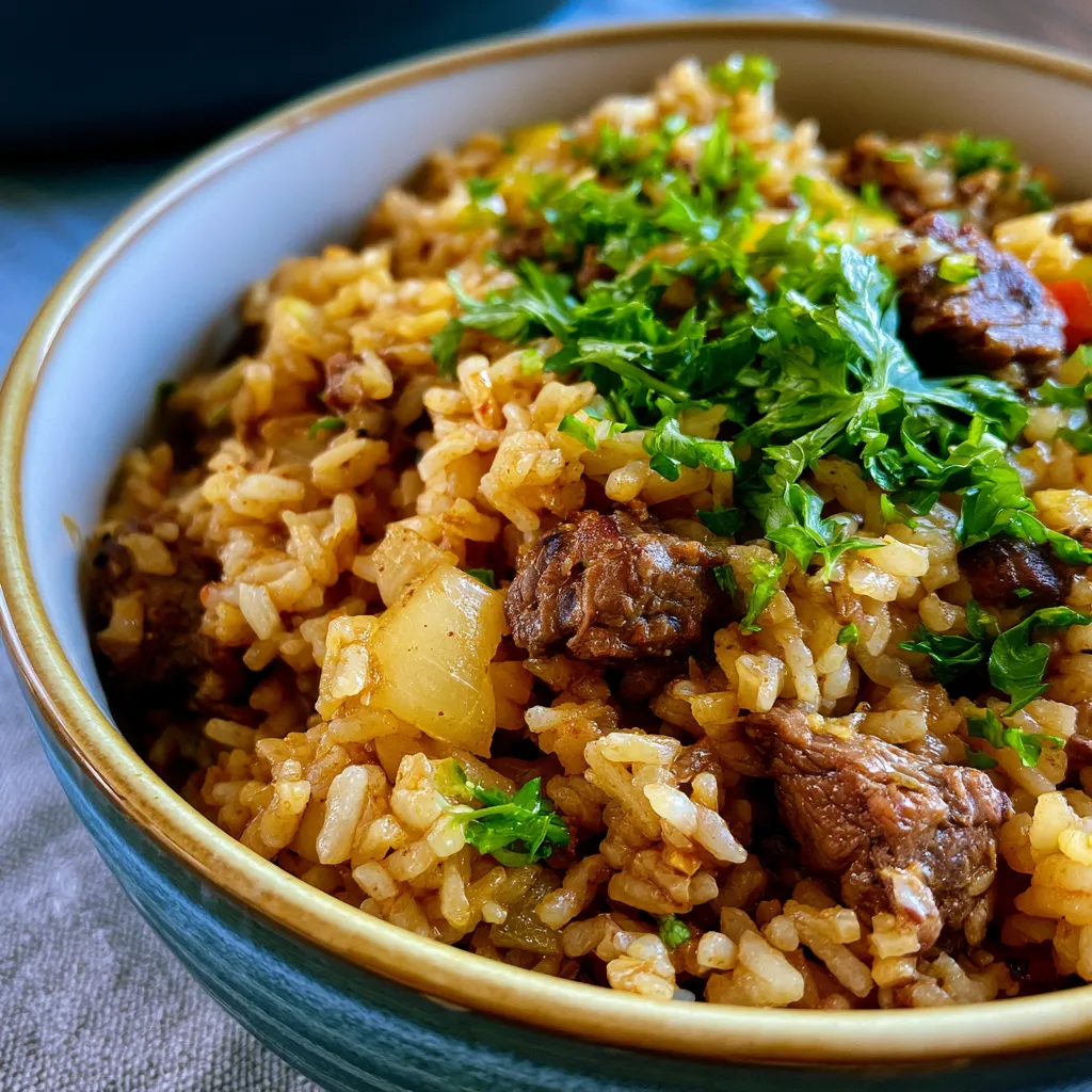 One Pot Beef and Rice