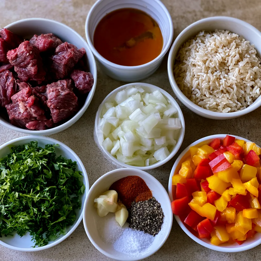 One Pot Beef and Rice