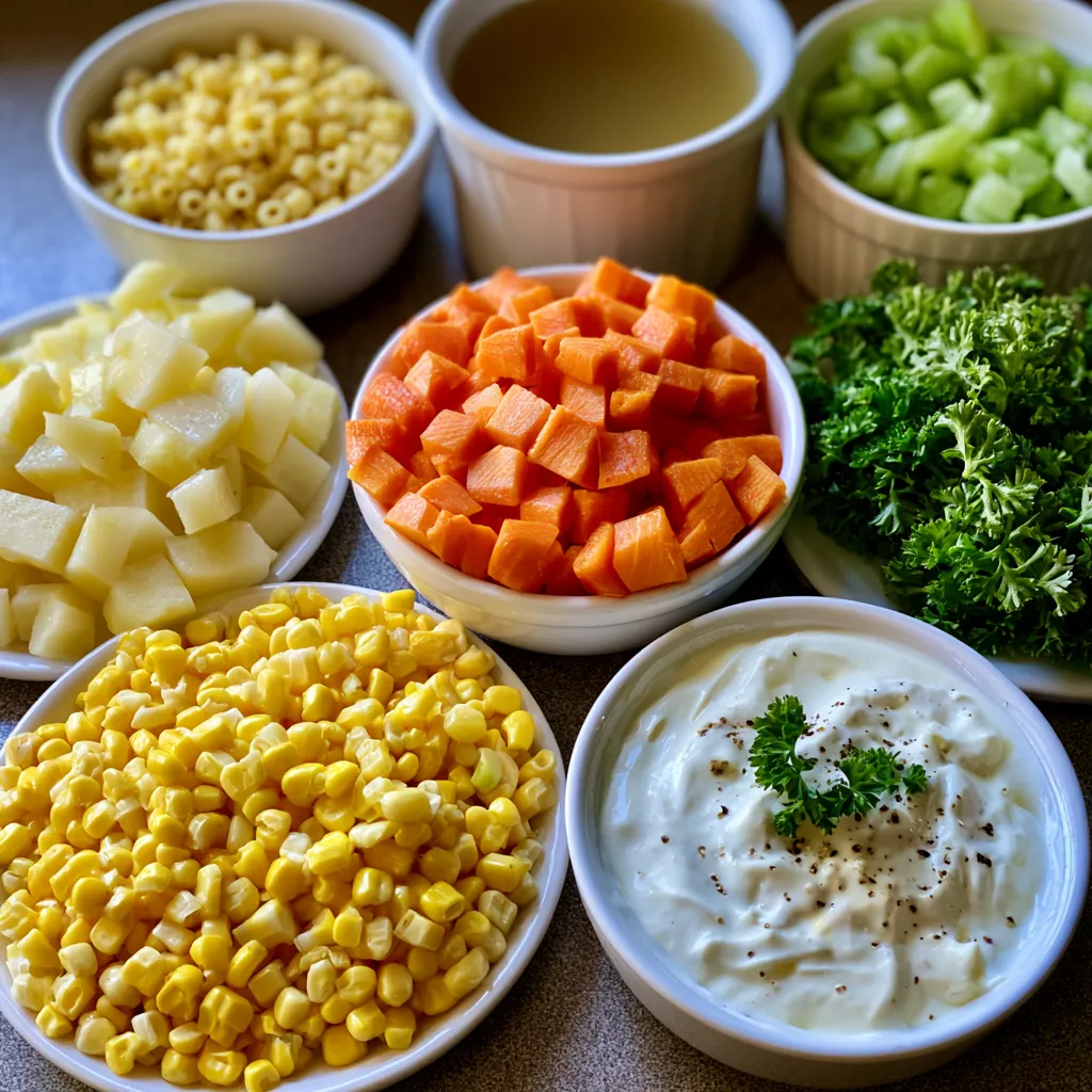 Pasta and Vegetable Chowder