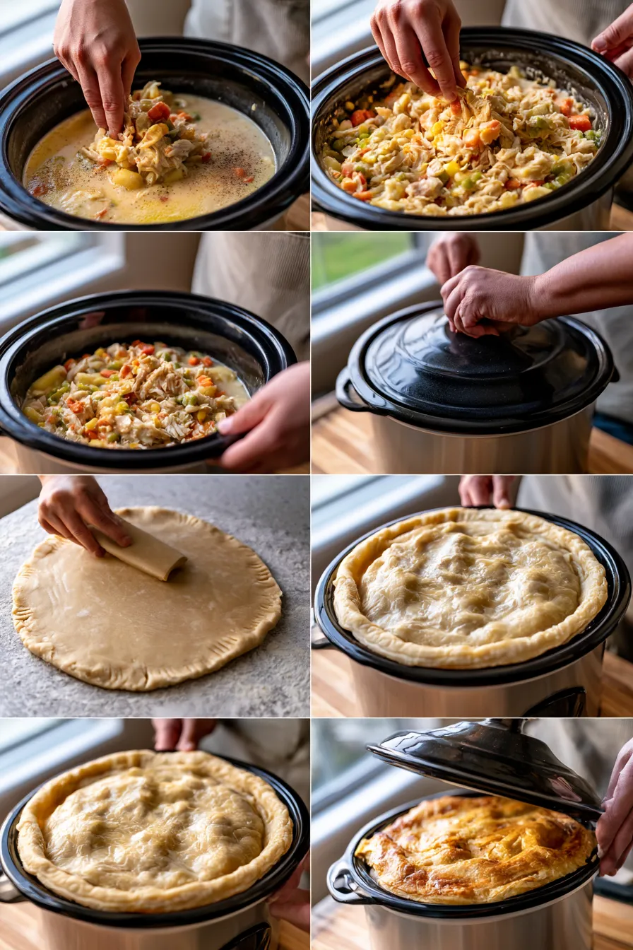 Slow Cooker Chicken Pot Pie