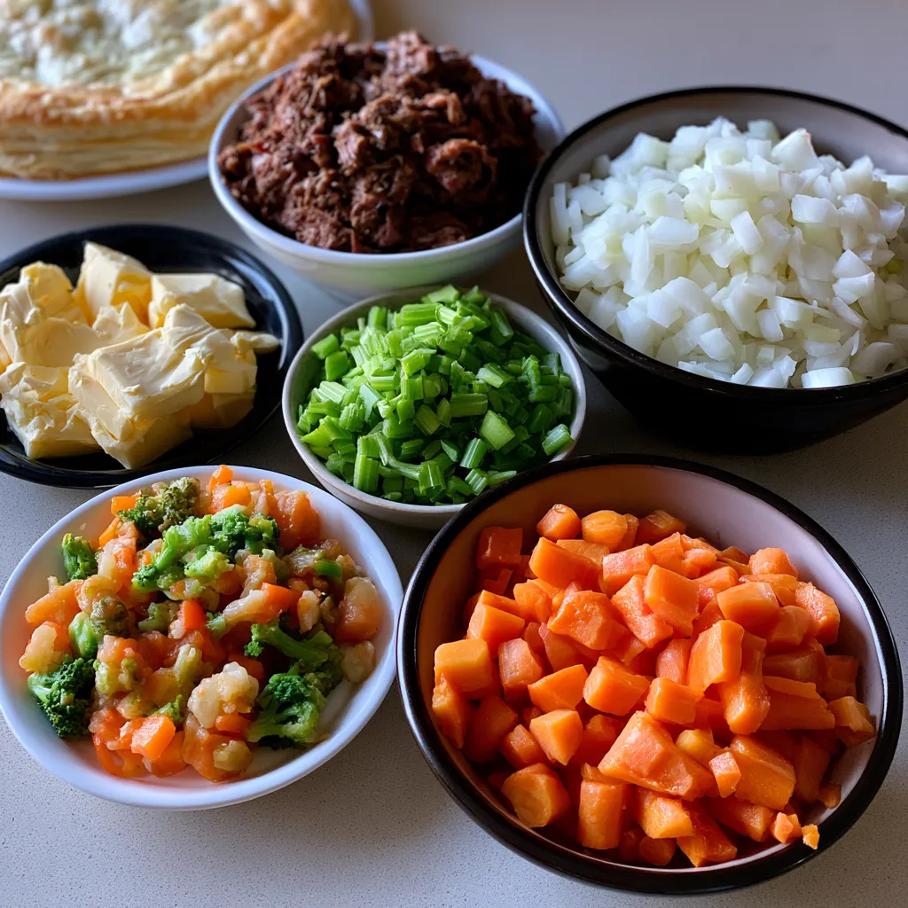 Smoked Beef Pot Pie with Puff Pastry