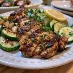 Asado Chicken with Lemon Zucchini Sauté
