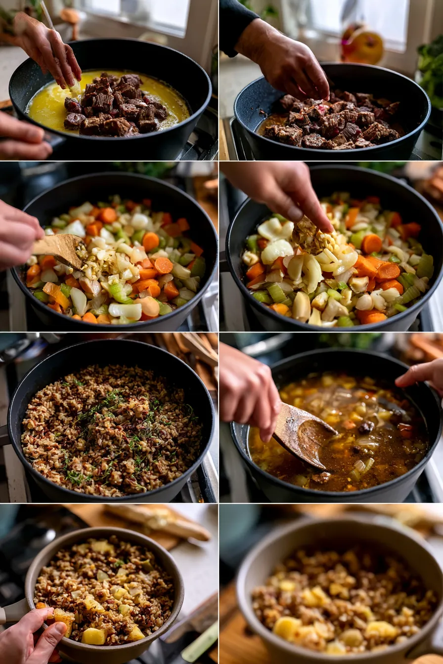 Beef Rice Soup