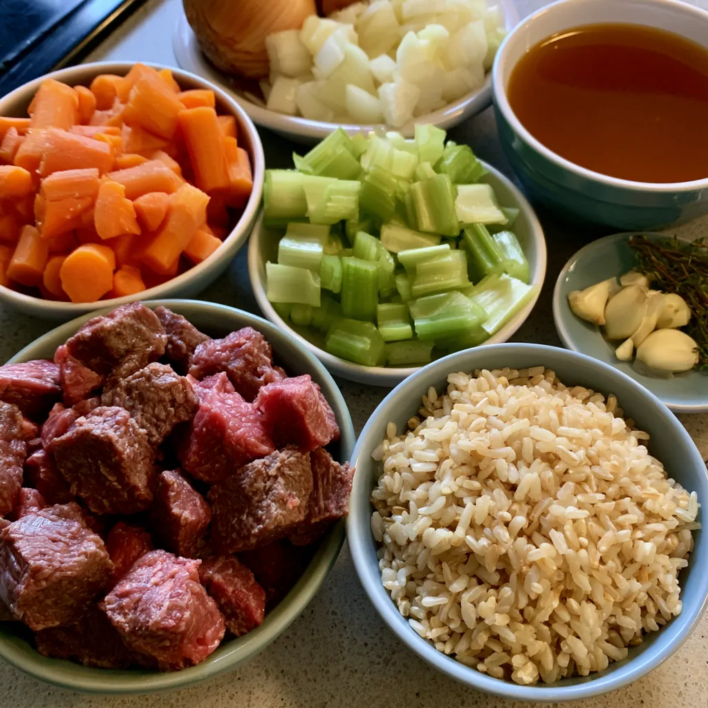 Beef Rice Soup