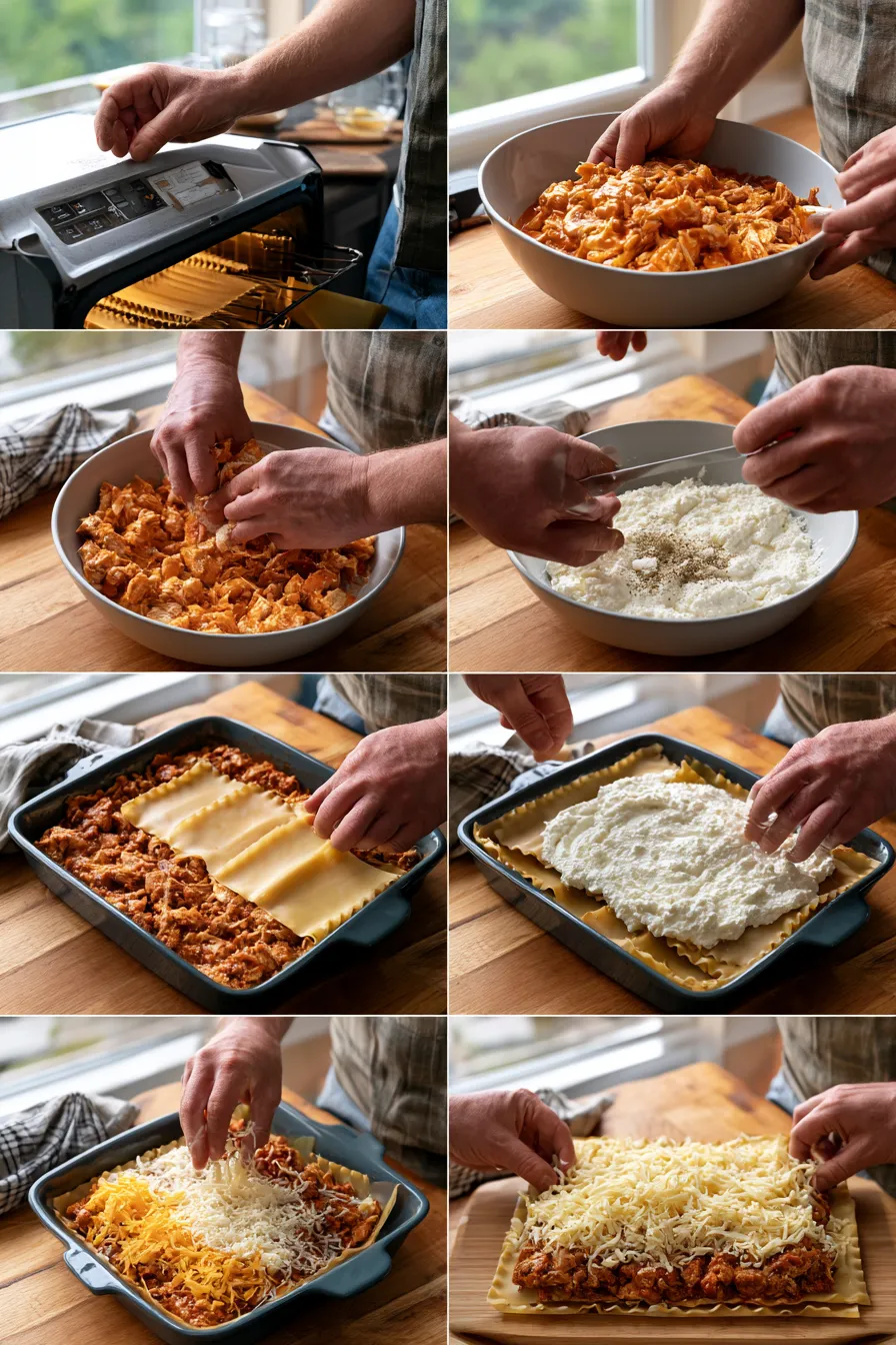 Buffalo Chicken Lasagna