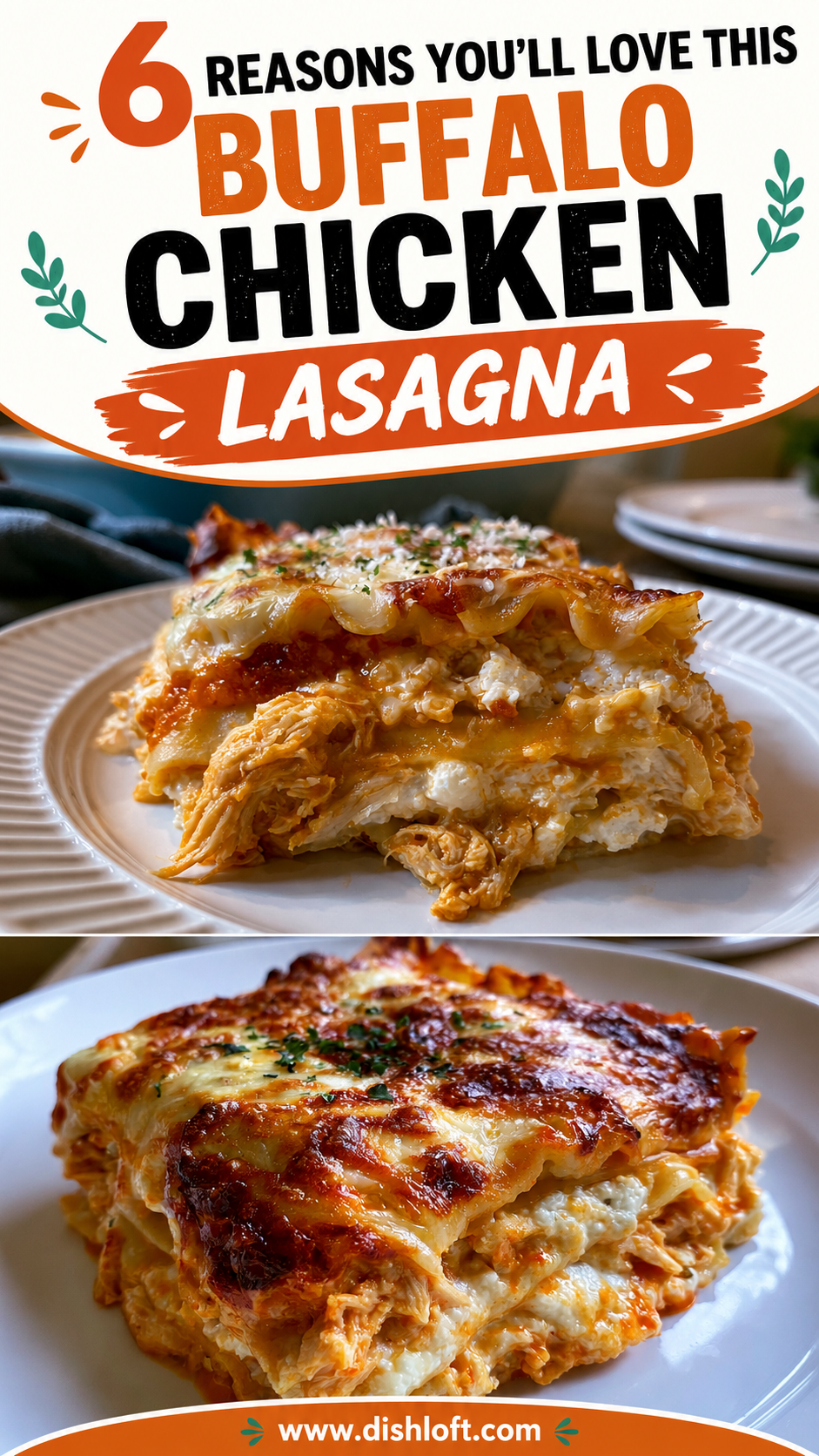 Buffalo Chicken Lasagna