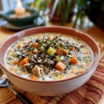 Creamy Crockpot Wild Rice Soup