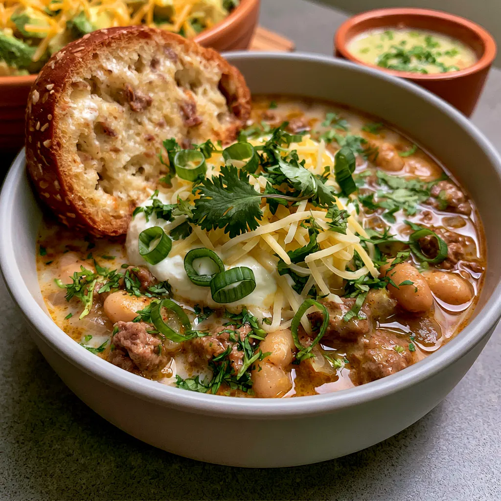 Creamy White Beef Chili
