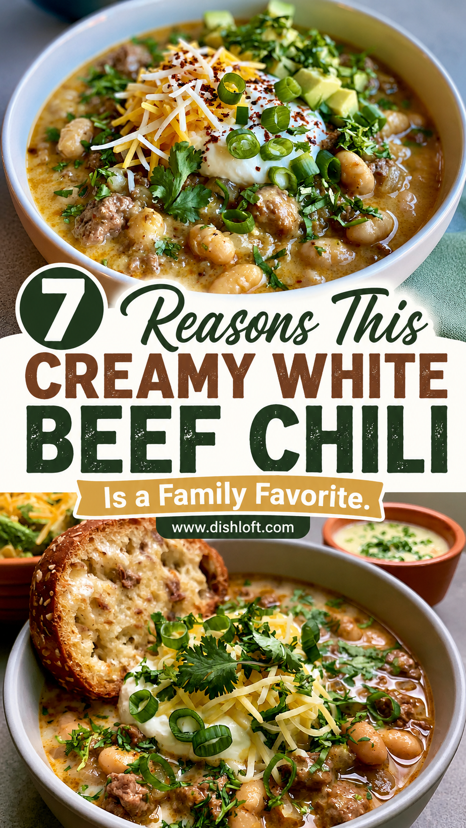 Creamy White Beef Chili