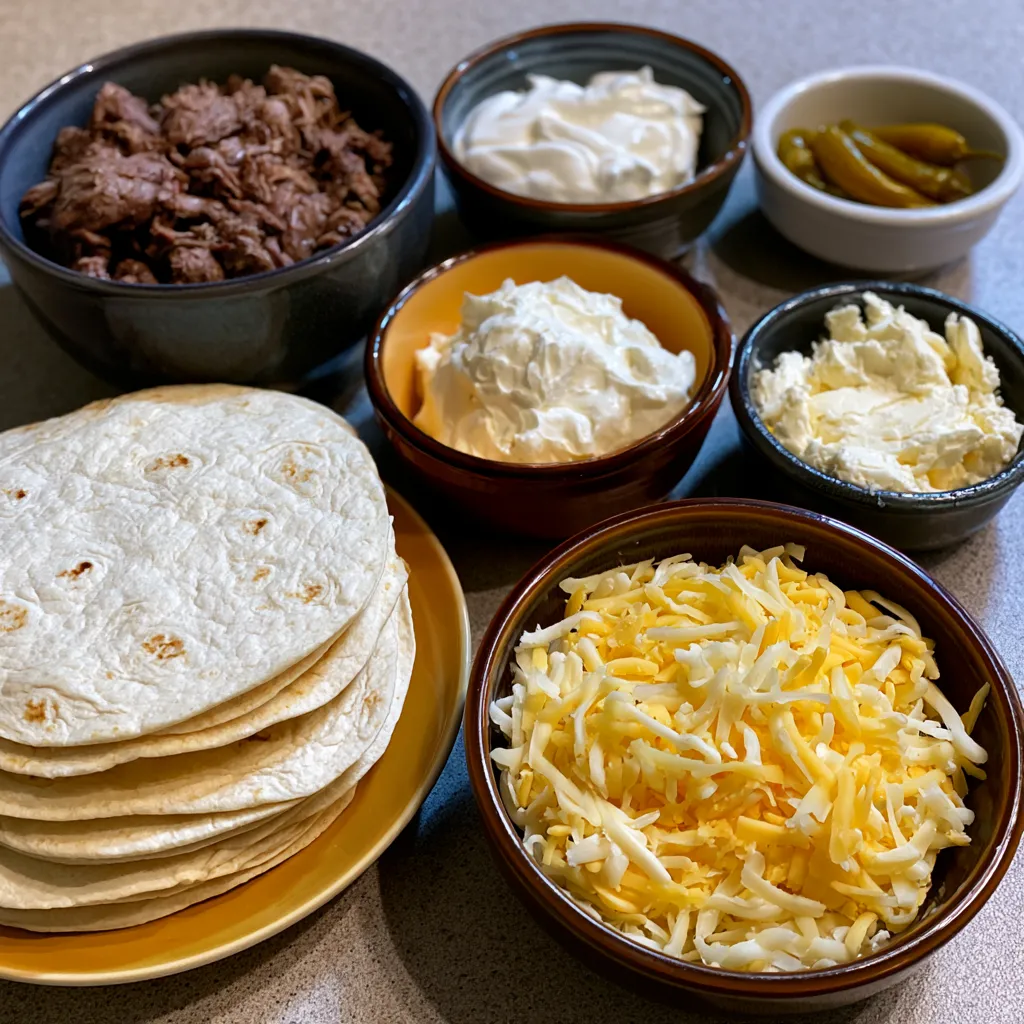 Creamy White Beef Enchiladas
