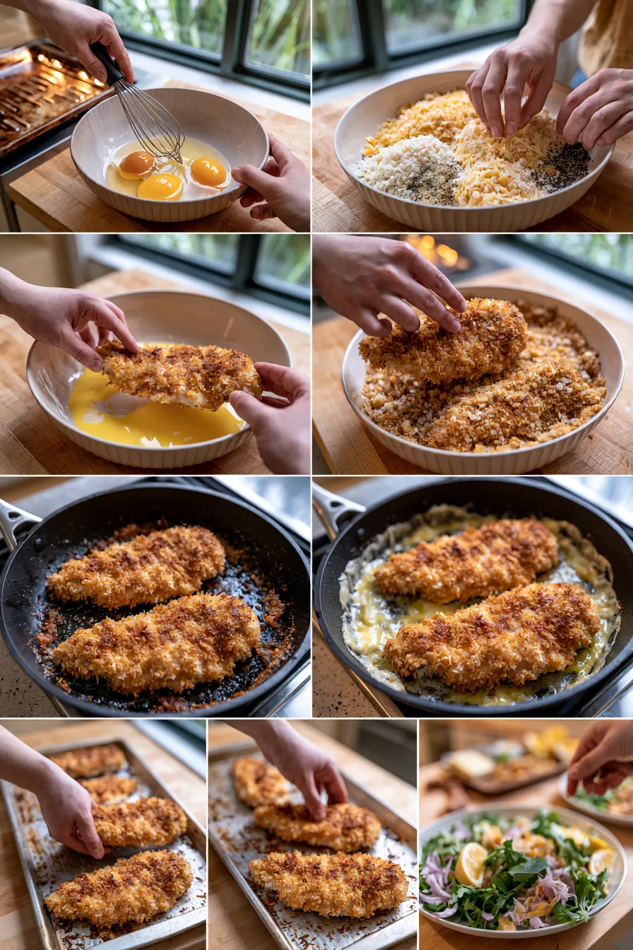 Crispy Parmesan Crusted Chicken