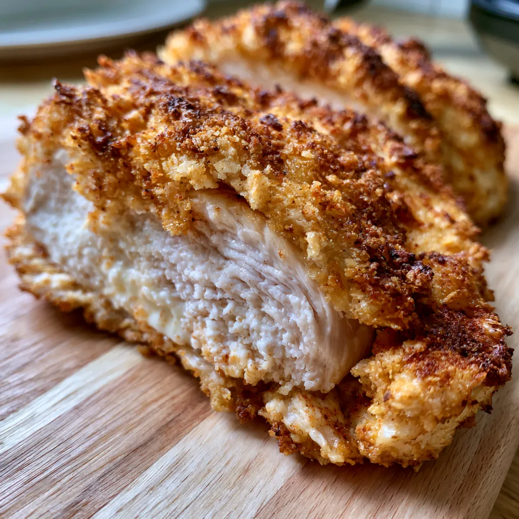 Crispy Parmesan Crusted Chicken