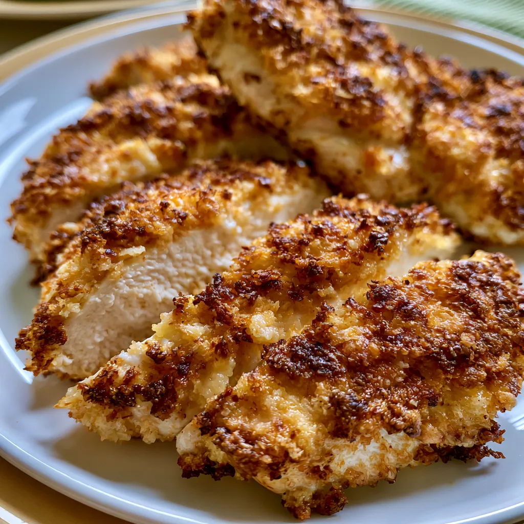Crispy Parmesan Crusted Chicken