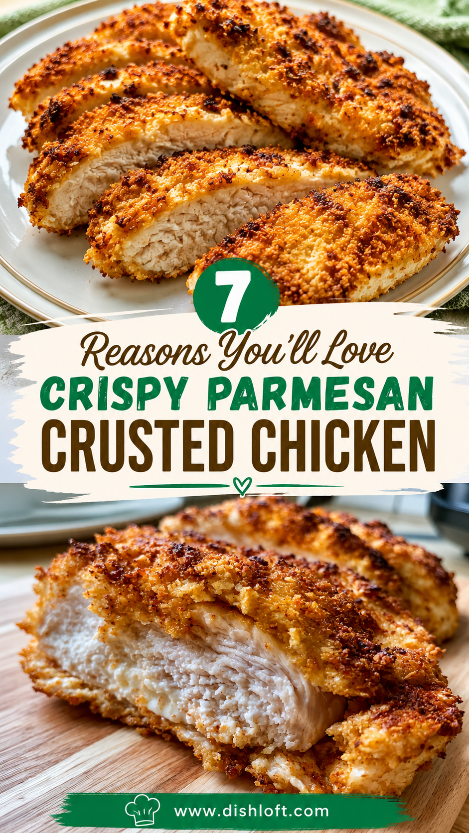 Crispy Parmesan Crusted Chicken