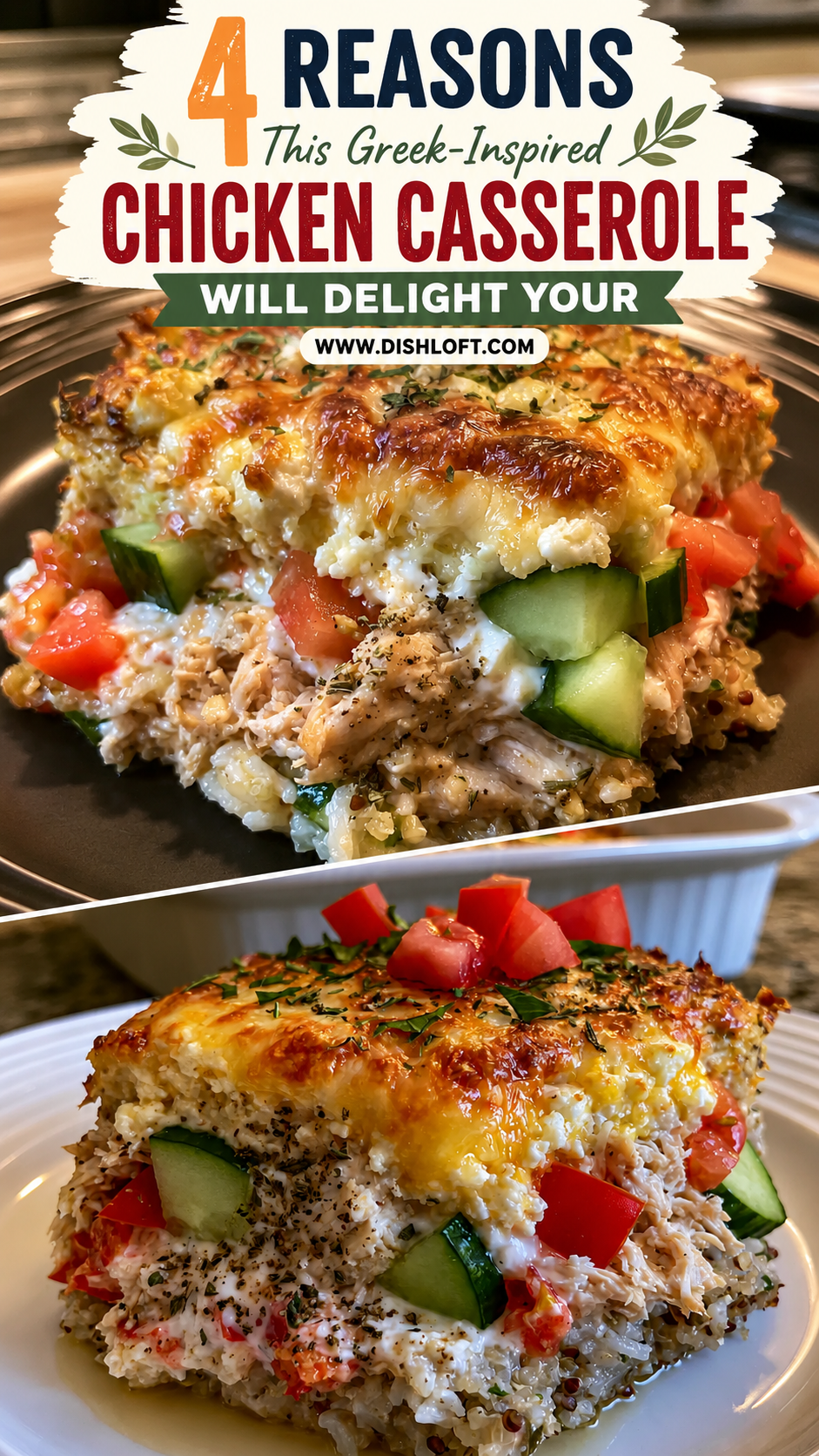 Greek-Inspired Chicken Casserole