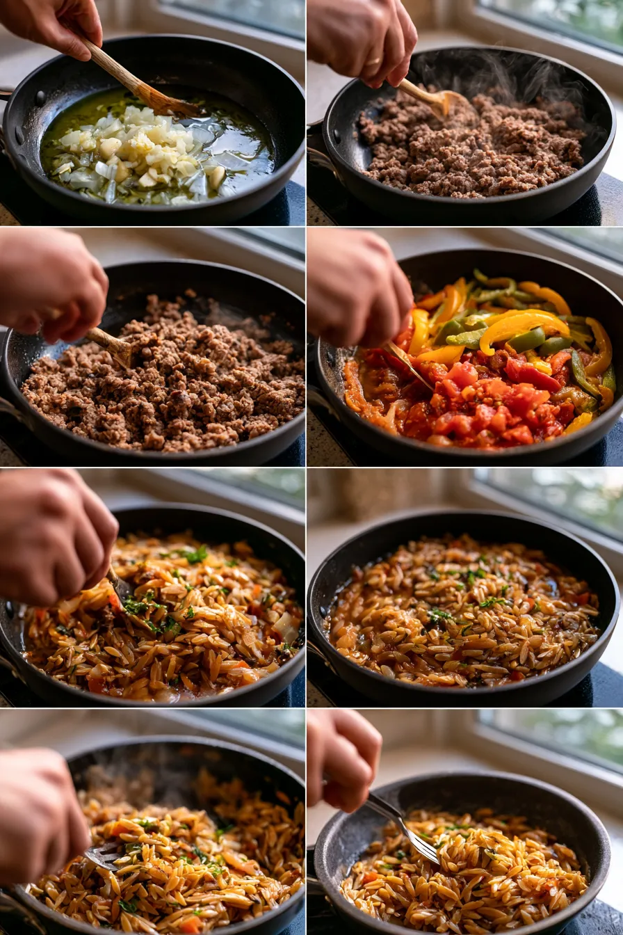 High Protein Beef Orzo