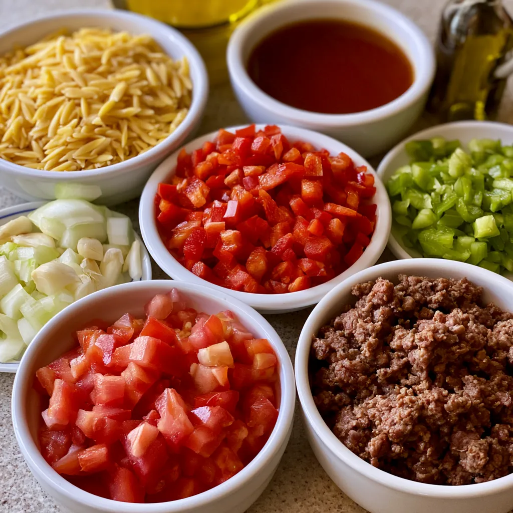 High Protein Beef Orzo