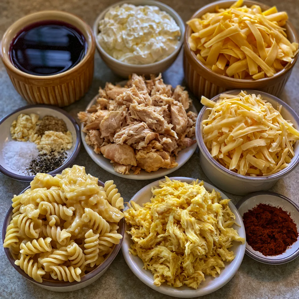 Smoky BBQ Chicken & Cheddar Pasta Bake