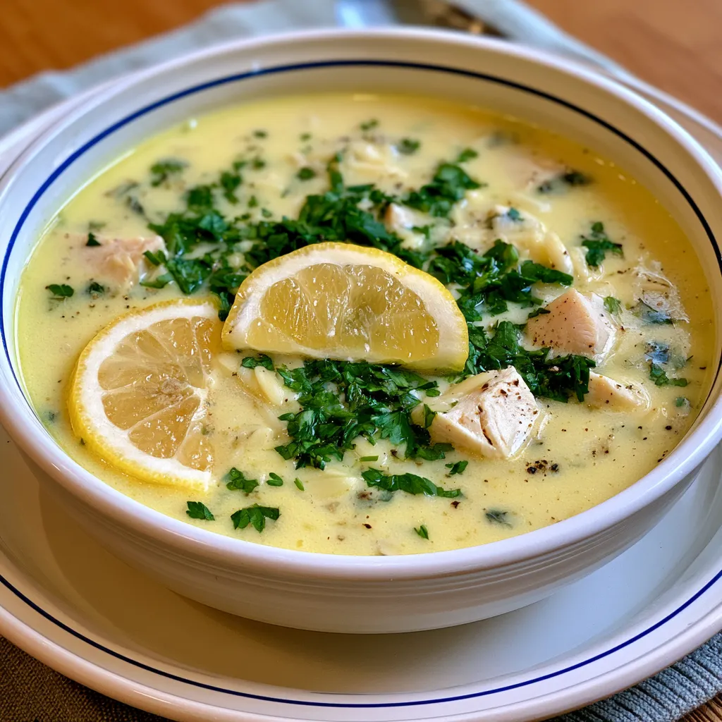 avgolemono greek lemon chicken soup