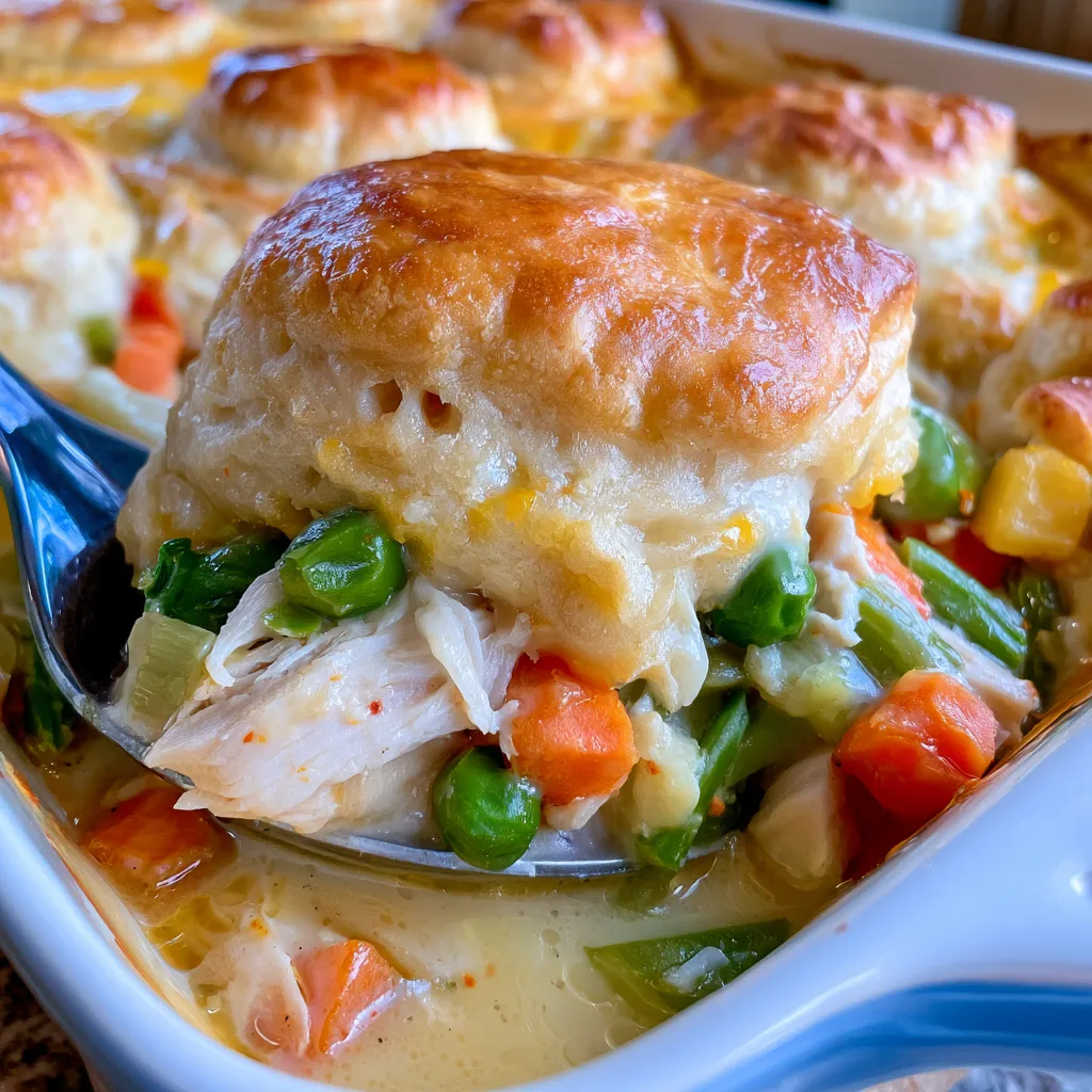 buttery biscuit & chicken cobbler