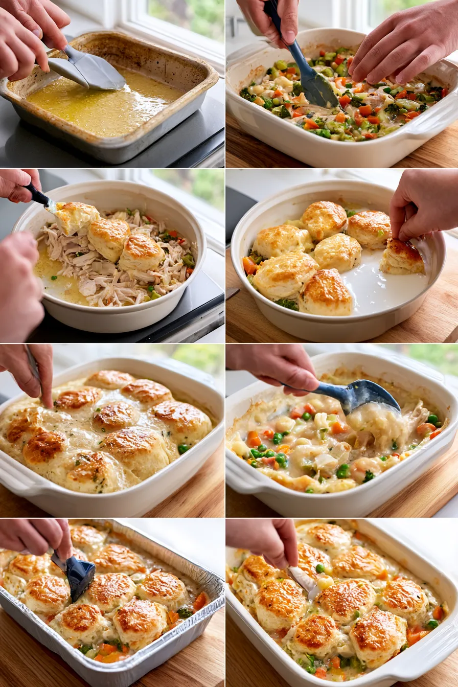 buttery biscuit & chicken cobbler