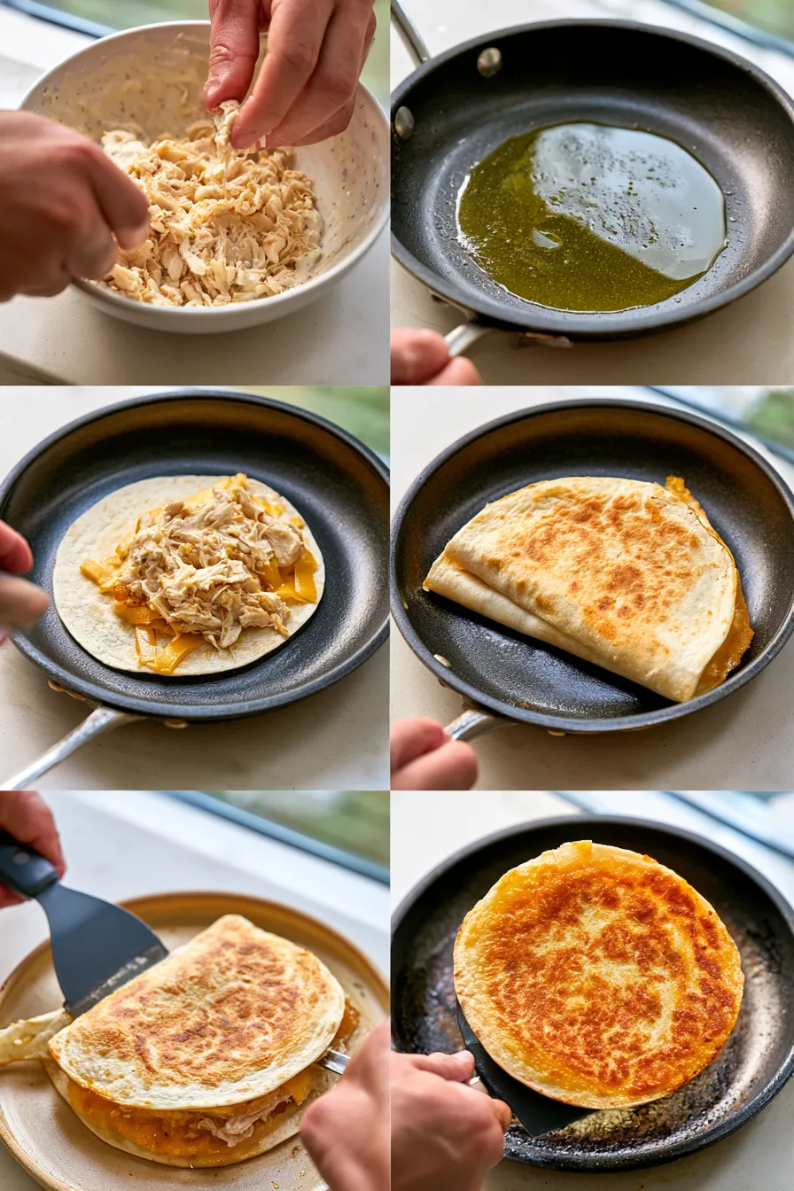 high protein chicken ranch quesadilla