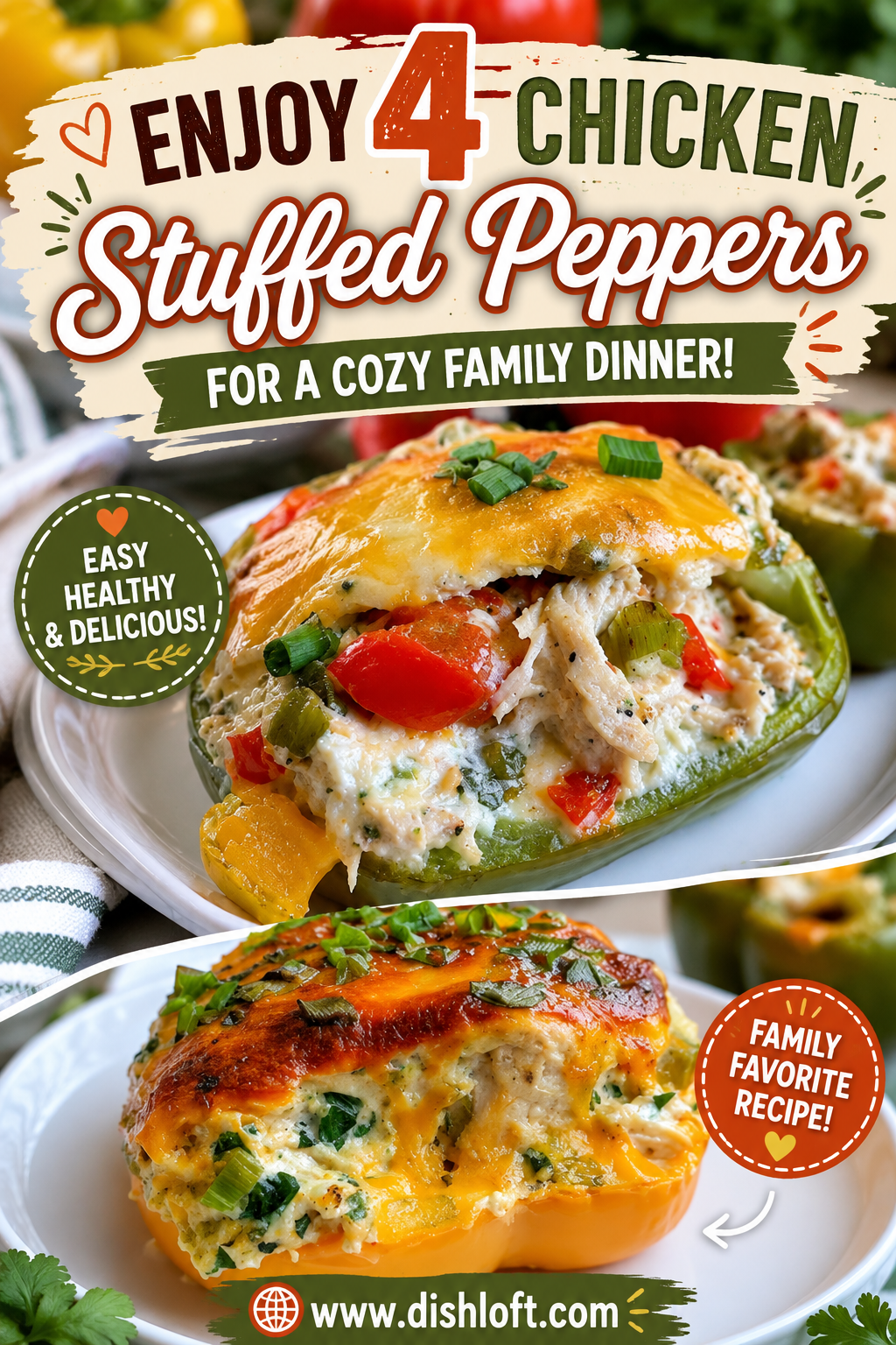 chicken stuffed peppers