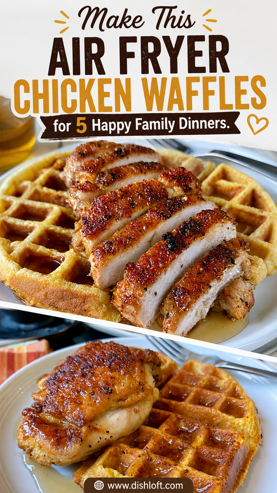 air fryer chicken and waffles