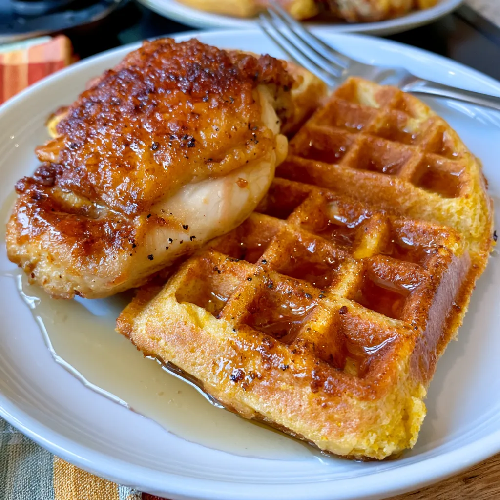 air fryer chicken and waffles