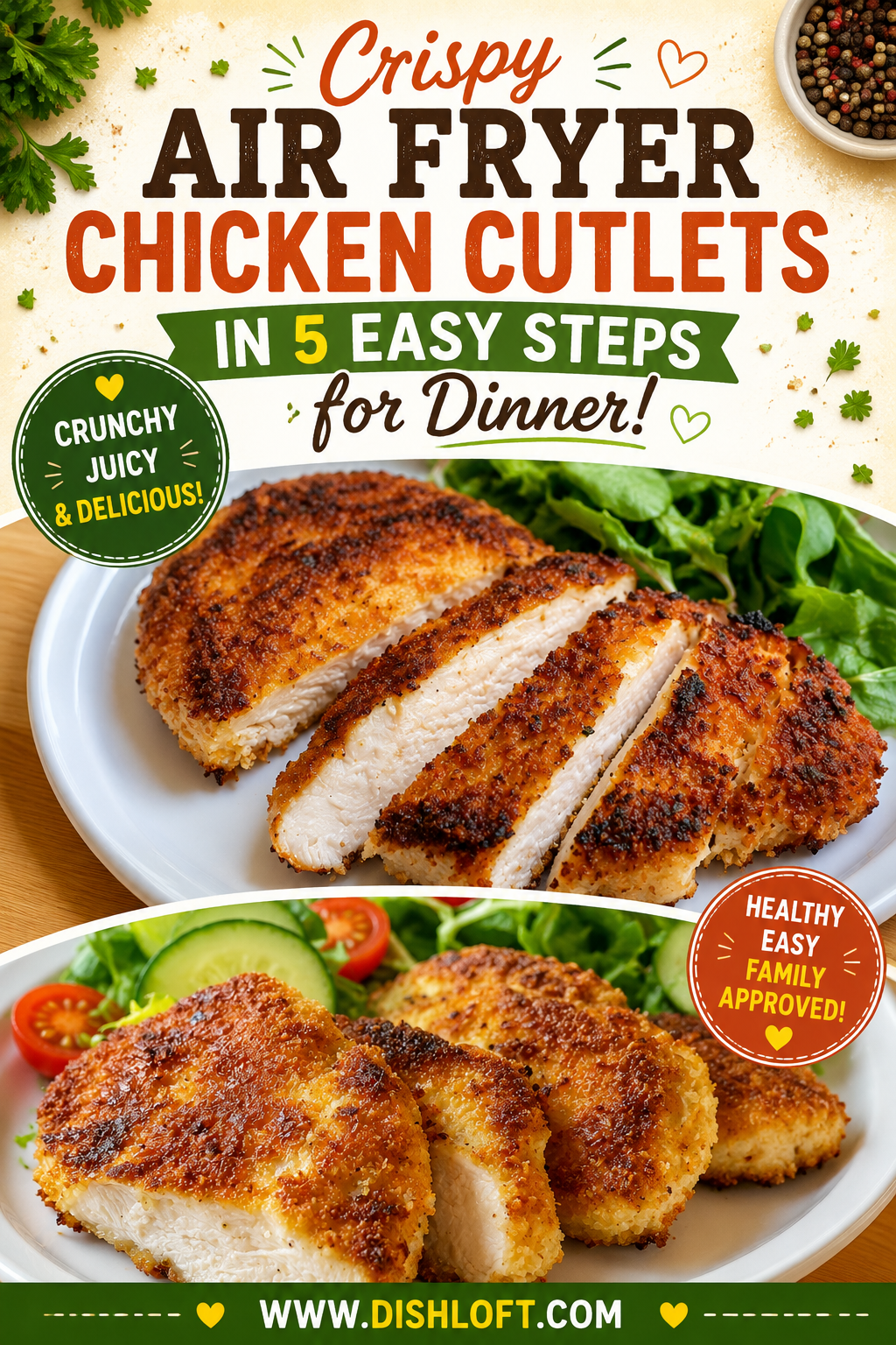 air fryer chicken cutlets