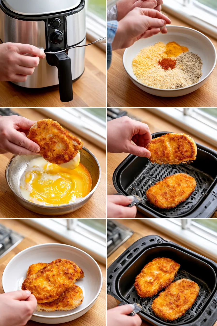 air fryer chicken cutlets