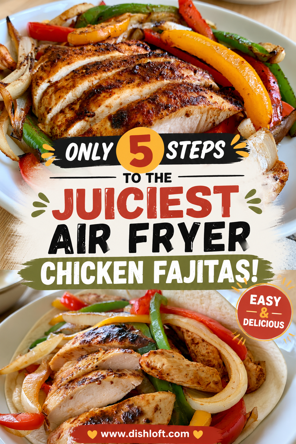 air fryer chicken fajitas