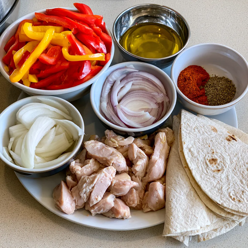 air fryer chicken fajitas
