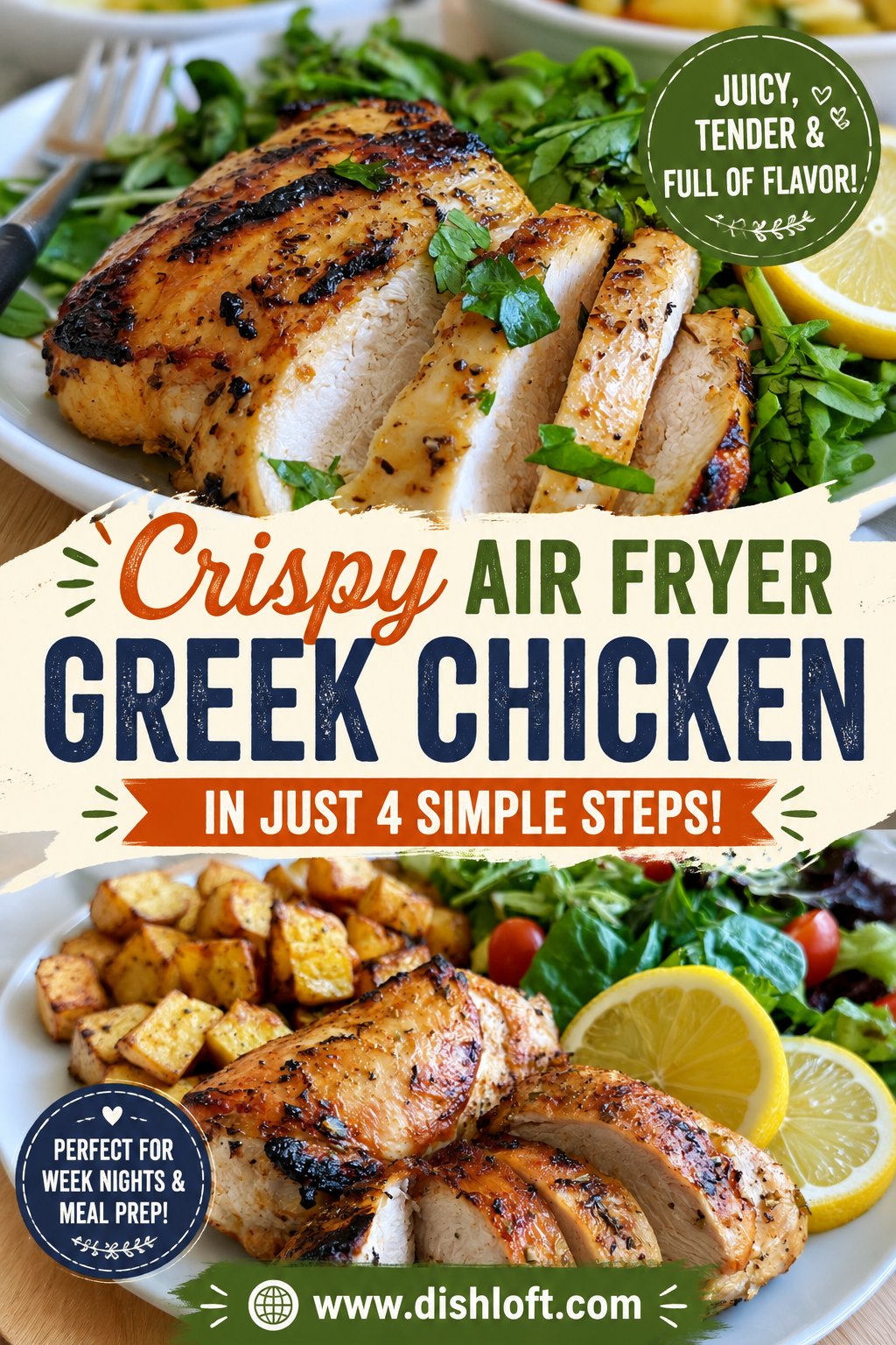 air fryer greek chicken
