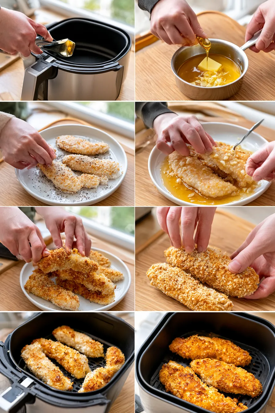 air fryer honey butter garlic chicken tenders