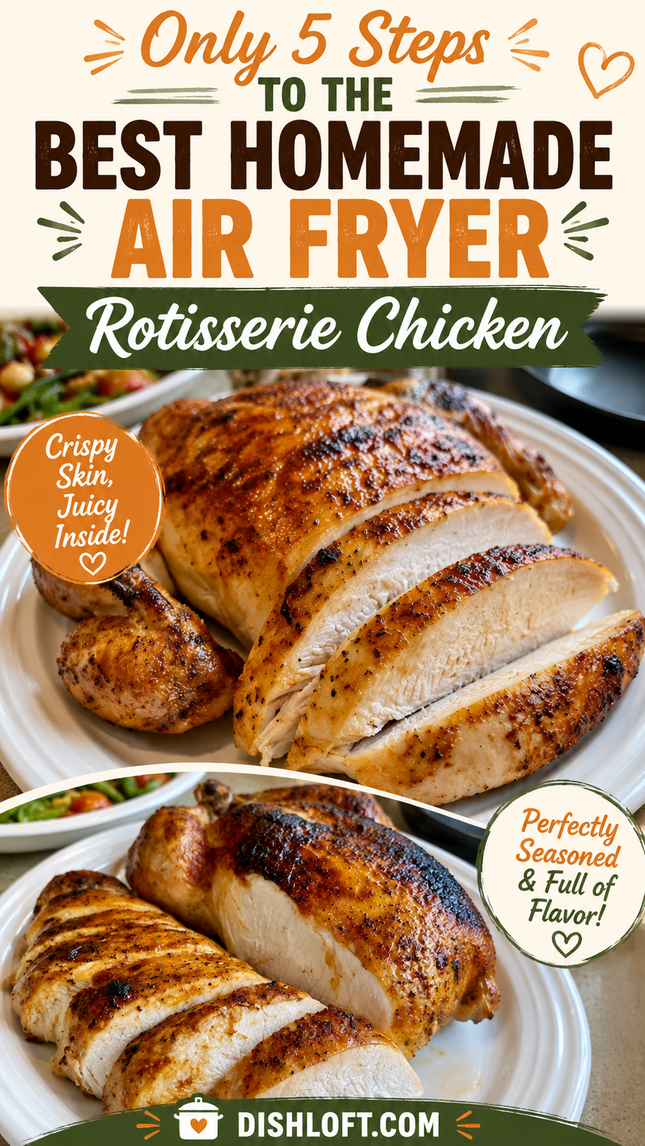 air fryer rotisserie chicken