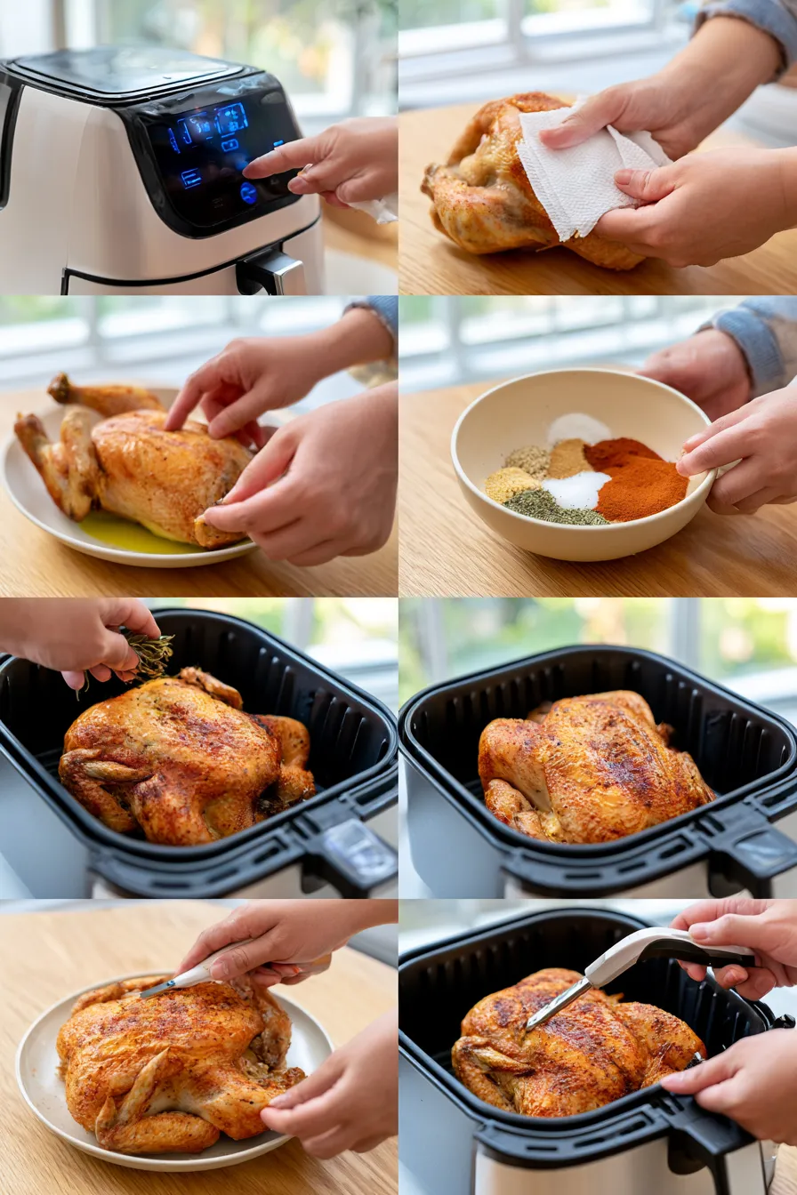 air fryer rotisserie chicken